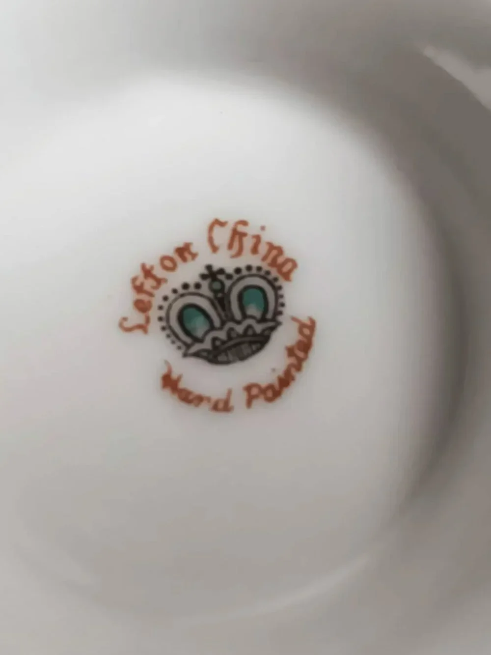 Vintage 1950's Lefton Heritage Orchard cup and saucer.